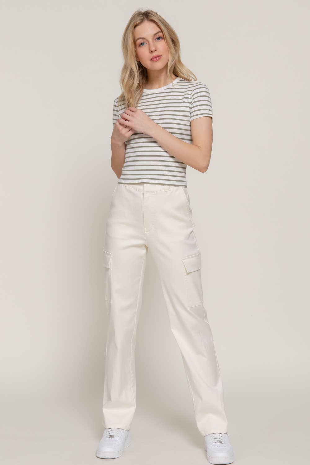 Stripe Cotton Rib Tee