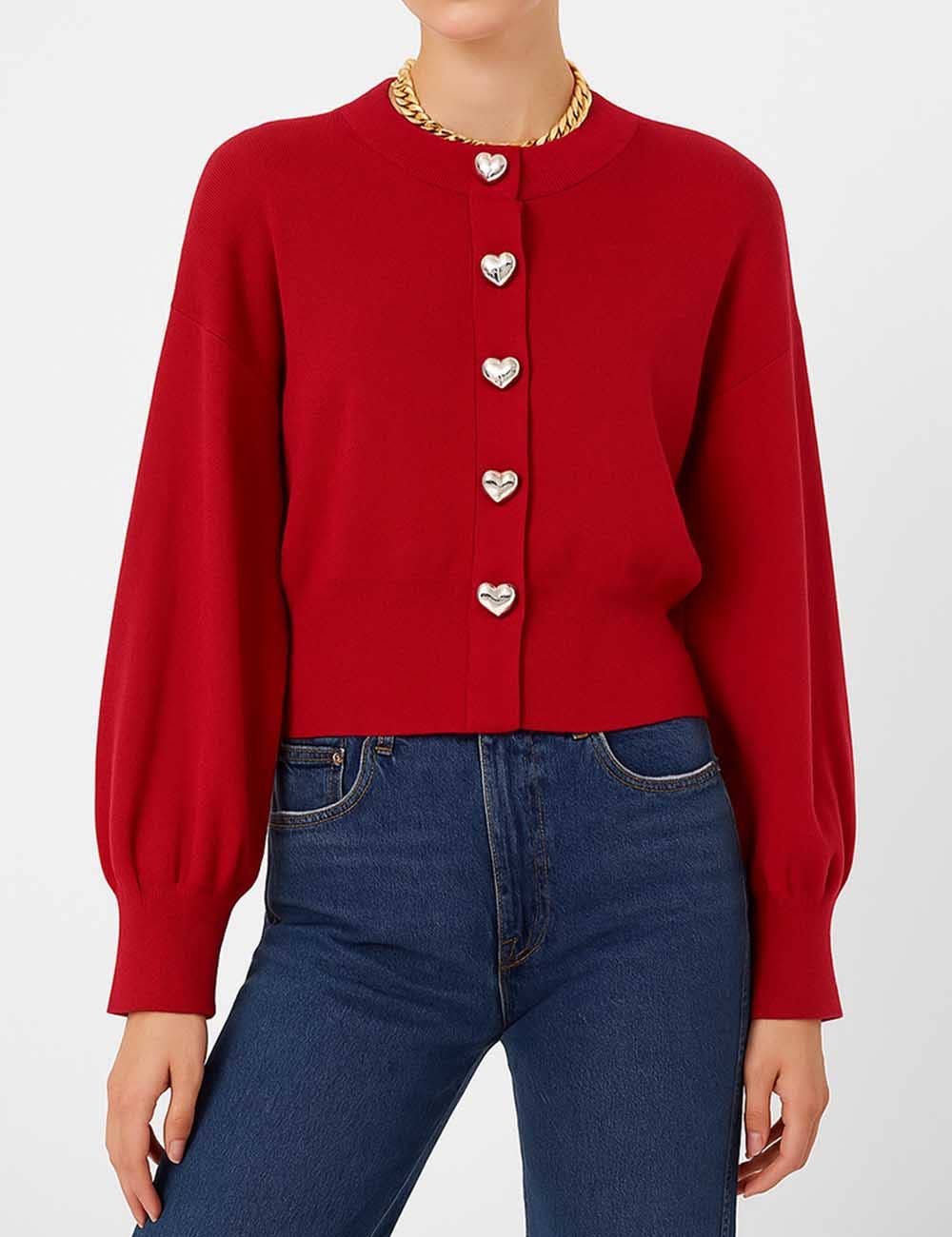 Heart Button Cardigan