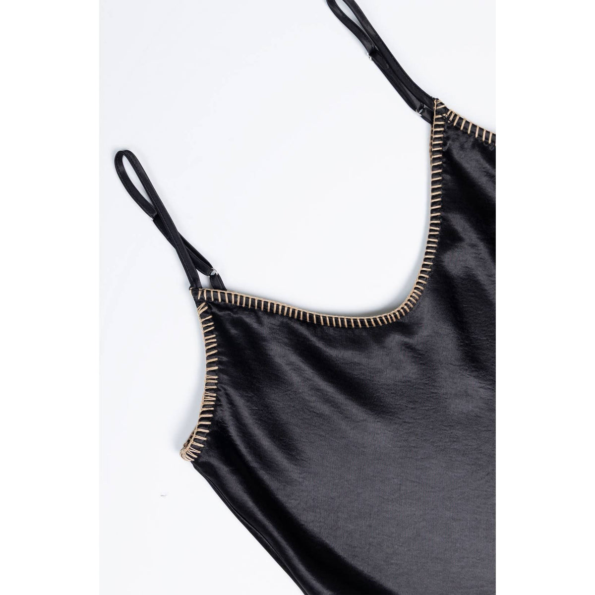 Whipstitch Satin Camisole
