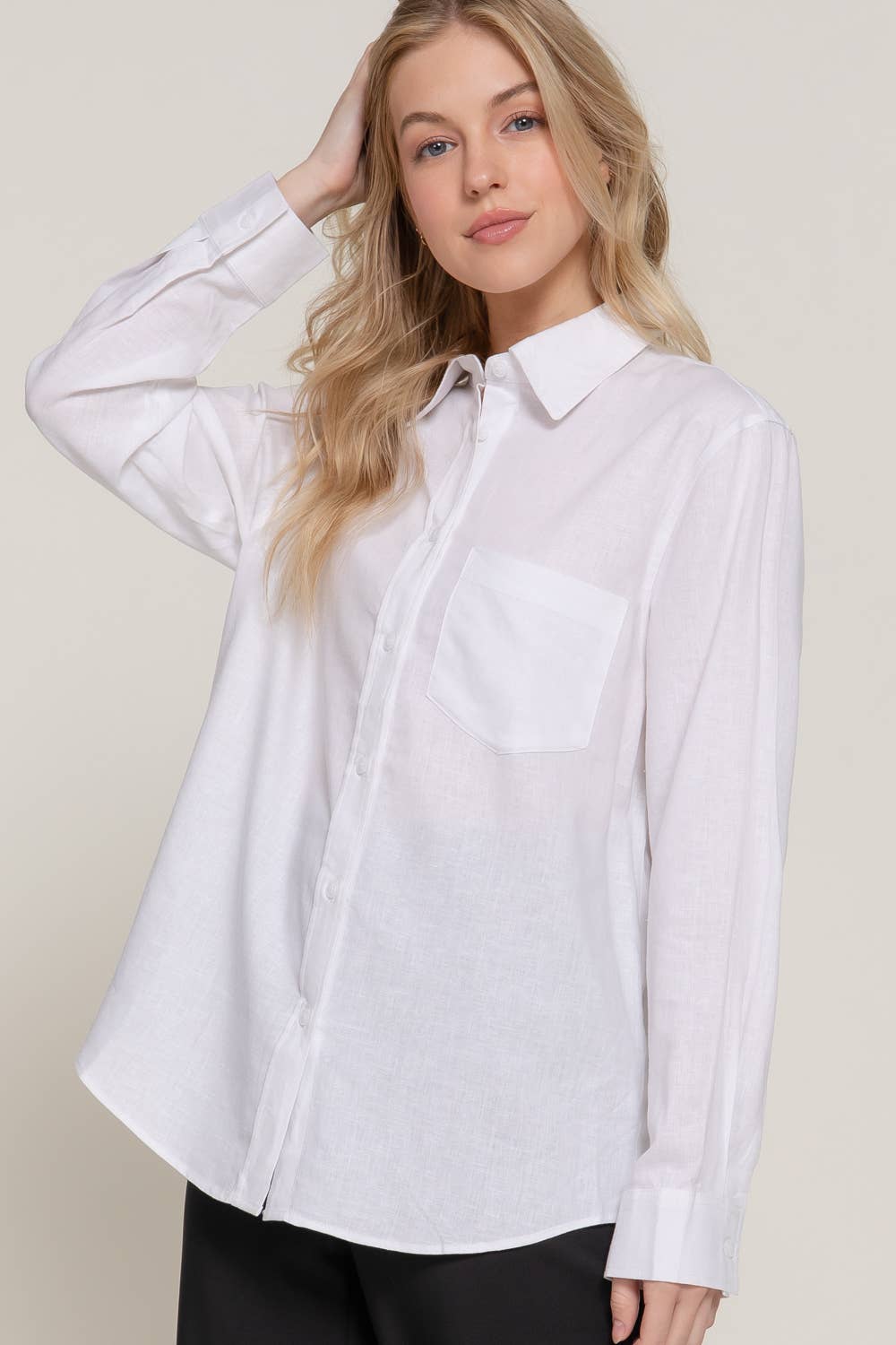 Long Sleeve Linen Shirt