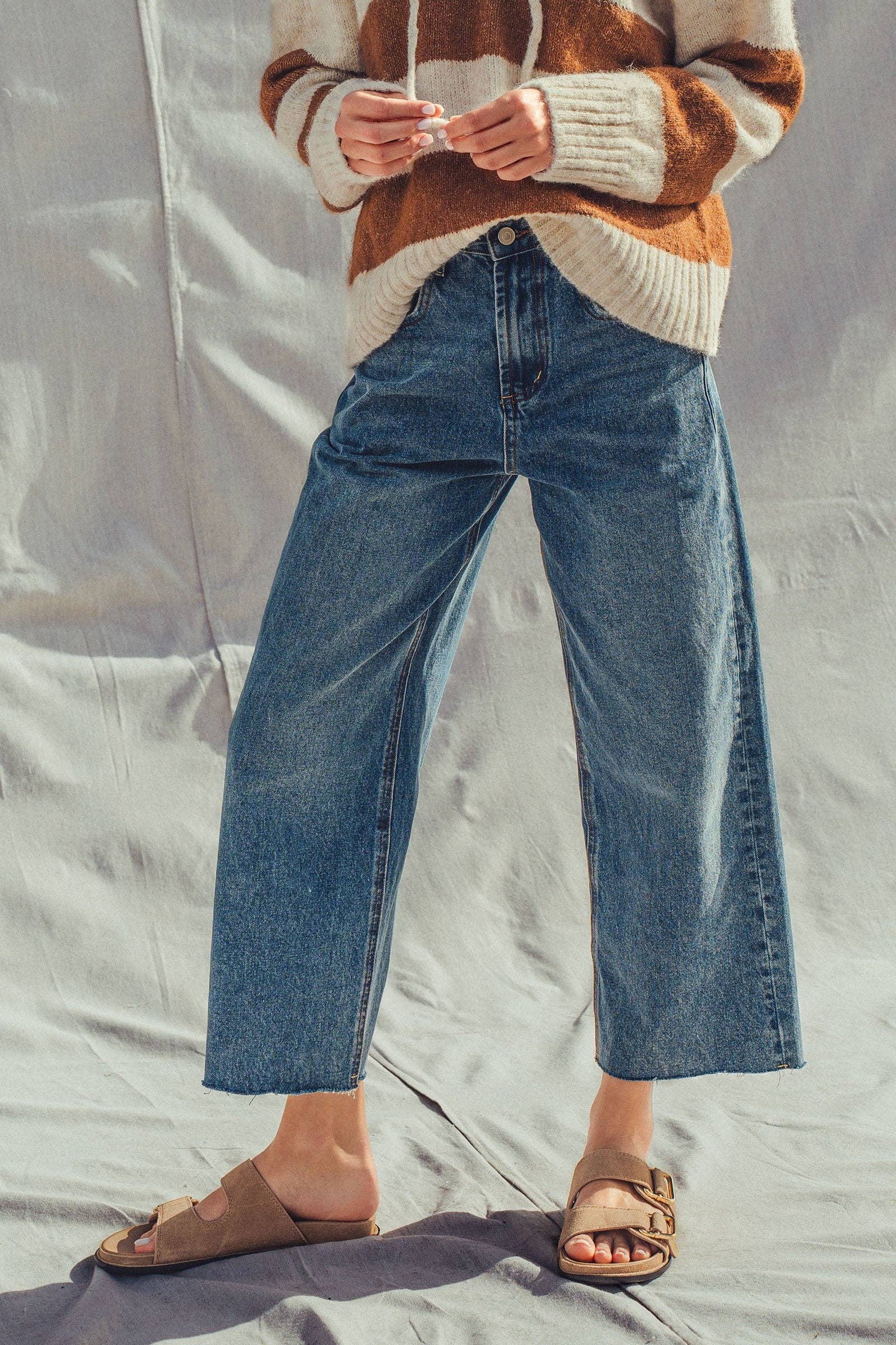 Wide Leg High Waist Jeans