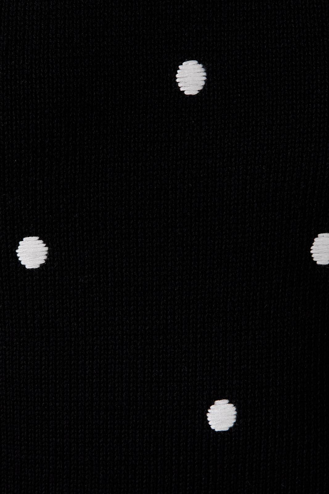 Puff Sleeve Polka Dot Sweater Top