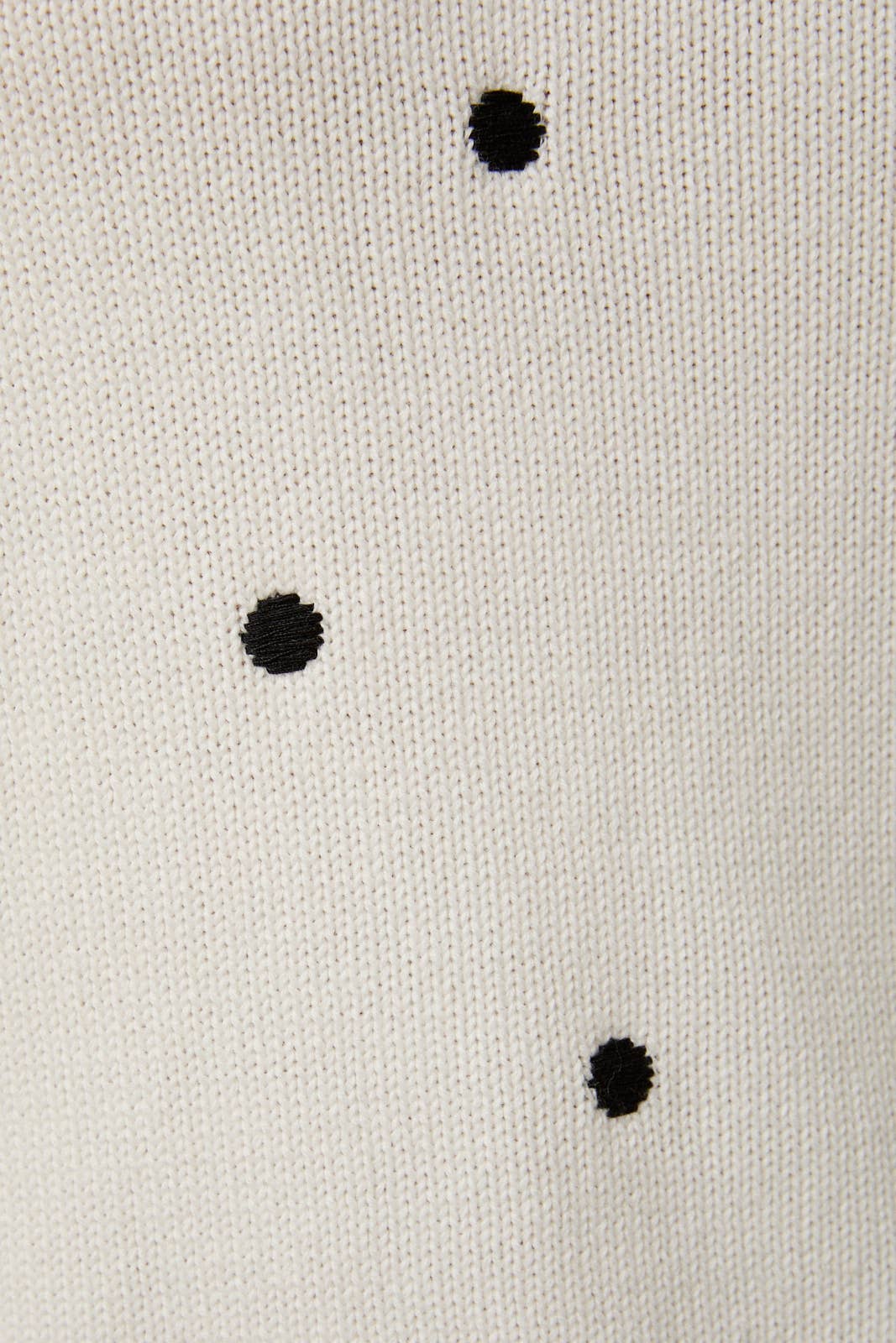 Puff Sleeve Polka Dot Sweater Top
