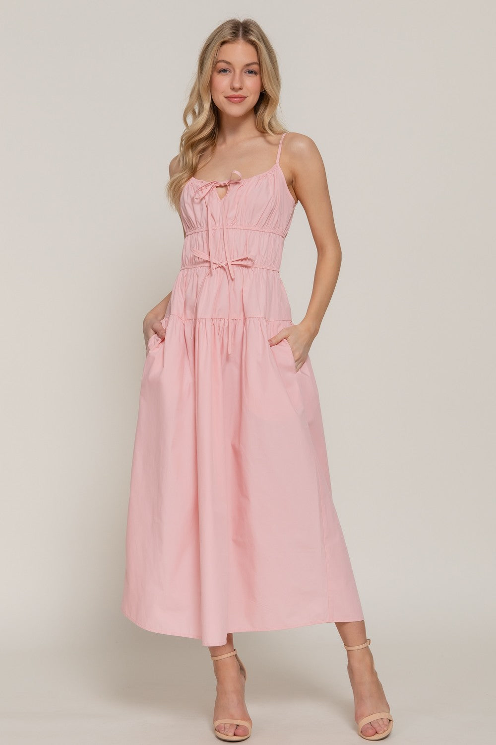 Tie Detail Long Dress