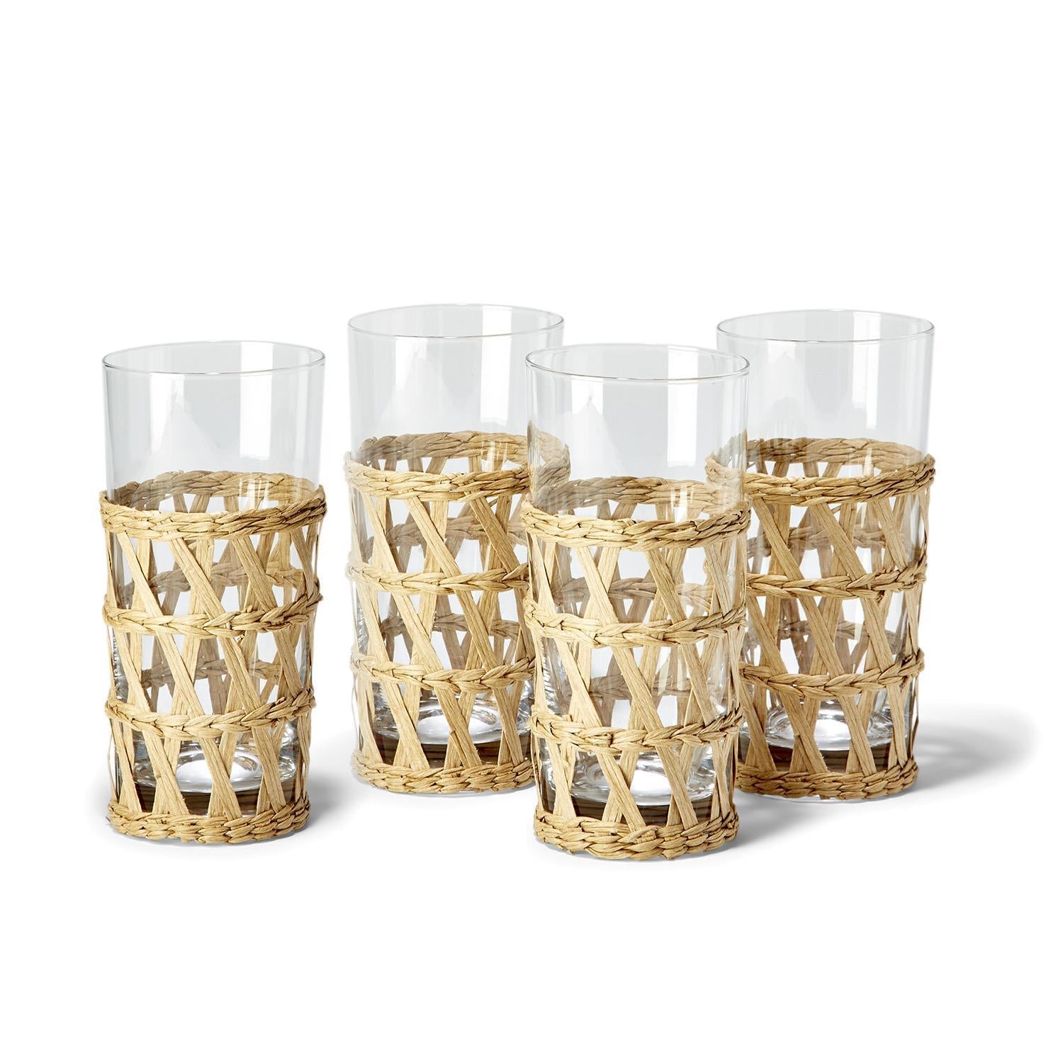 Hand-Woven Lattice Drinking Glass