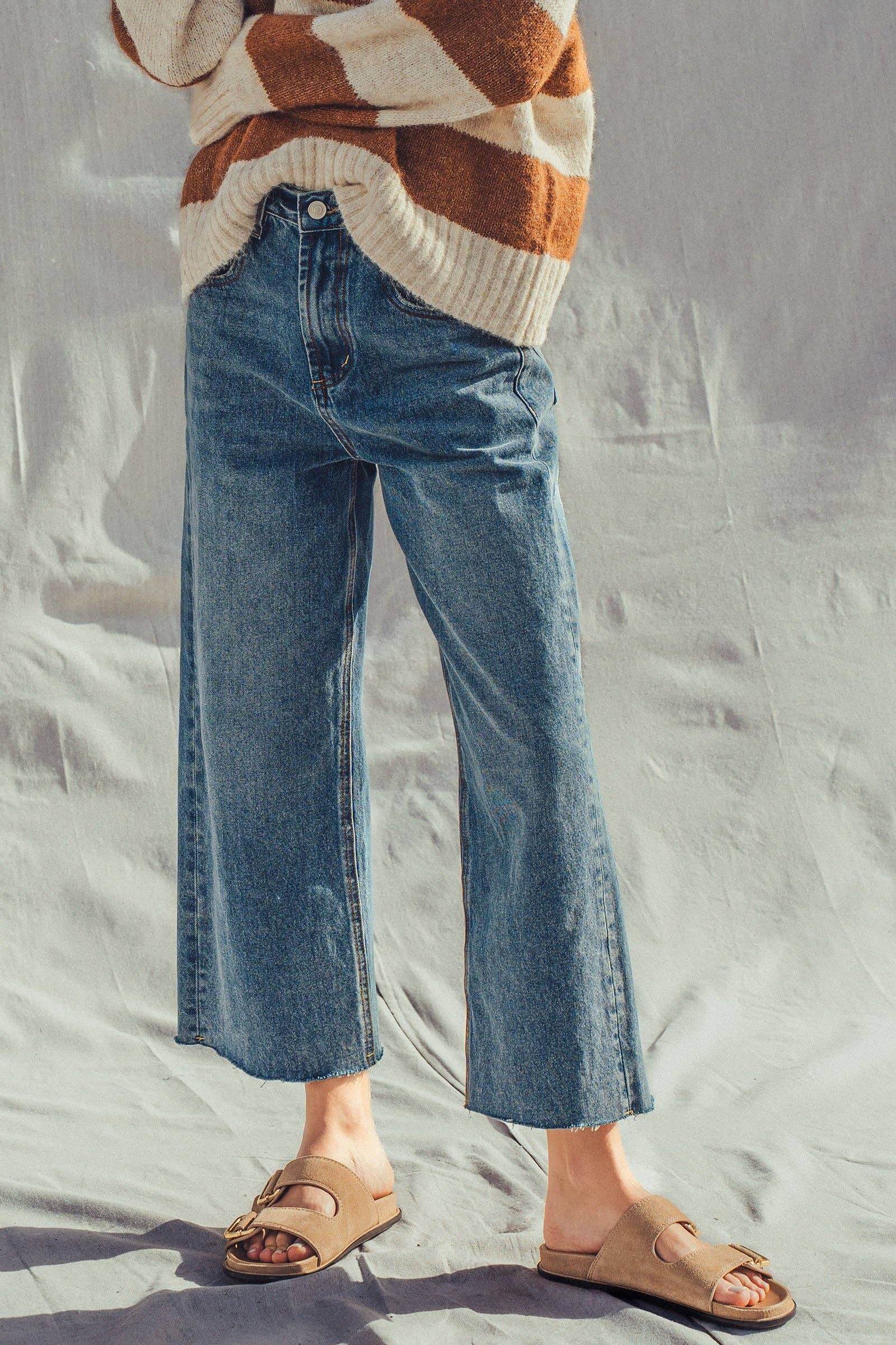 Wide Leg High Waist Jeans