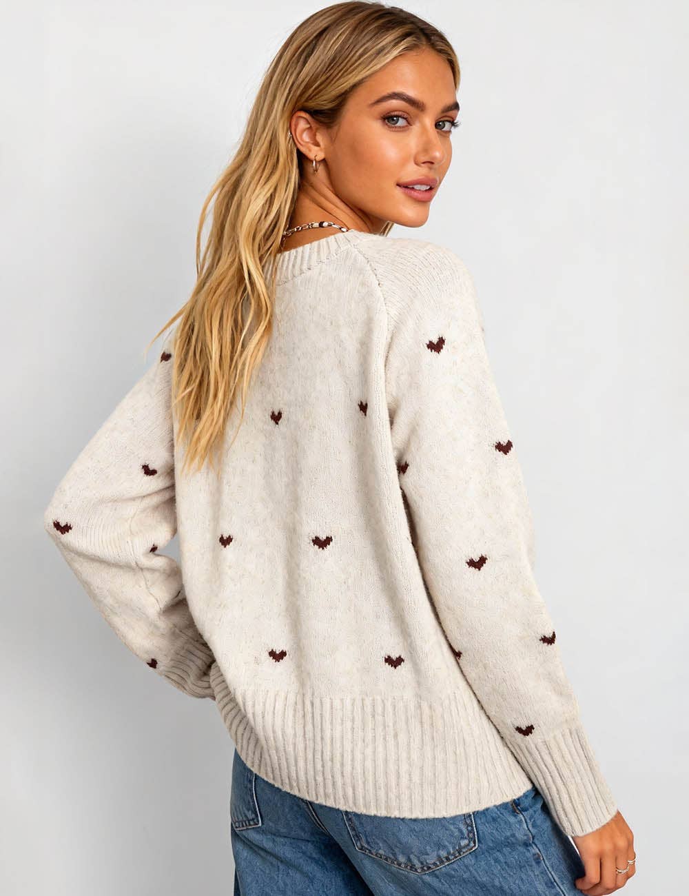 Oatmeal Heart Sweater