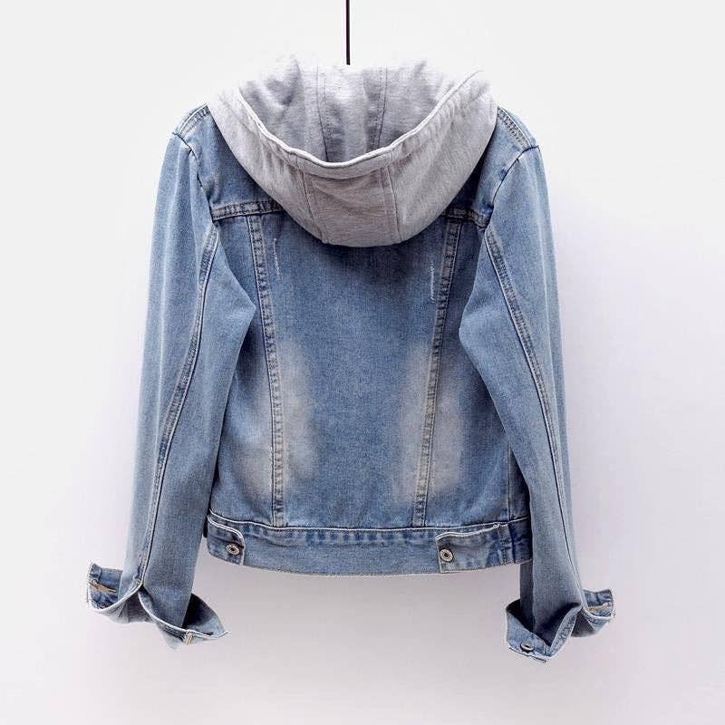Hooded Denim Jacket