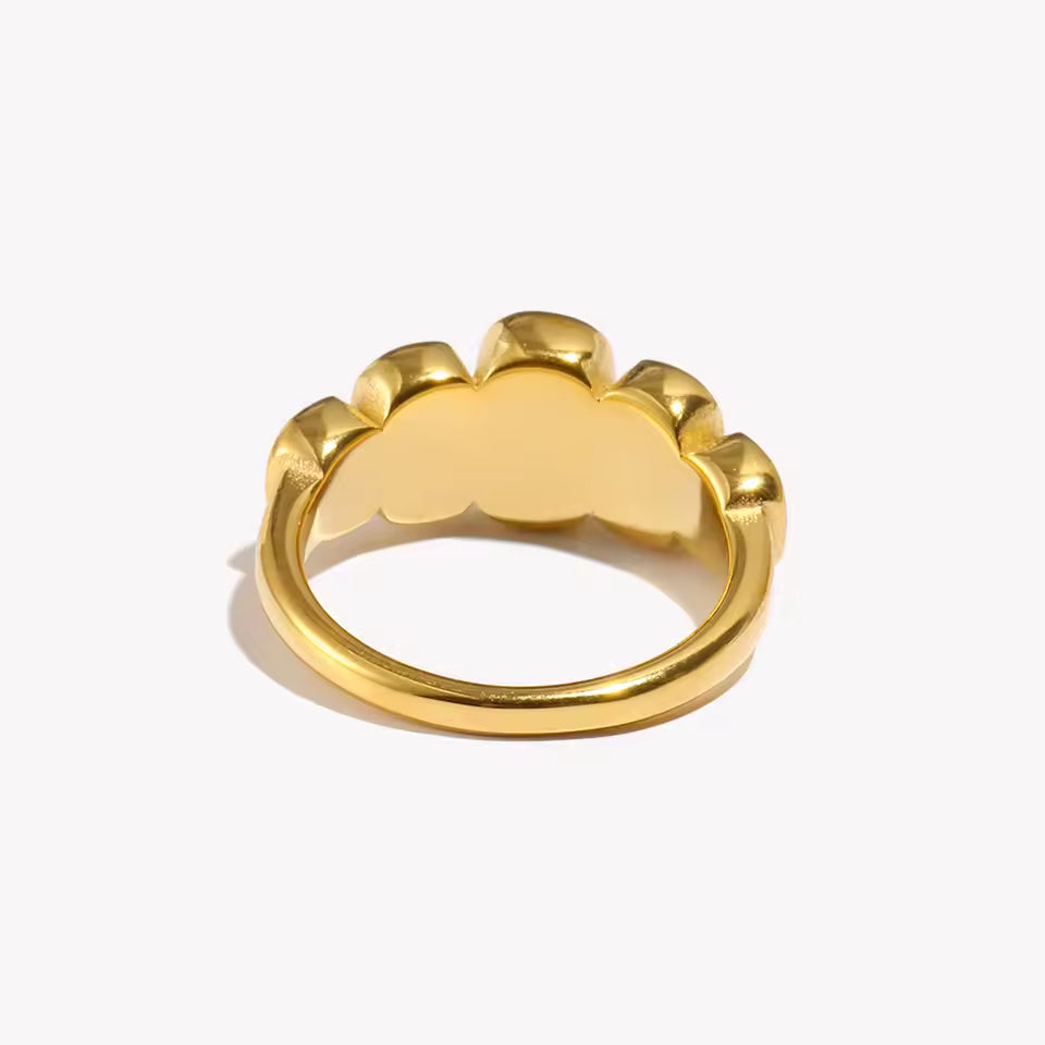 Gold Multi-Stone Band Ring