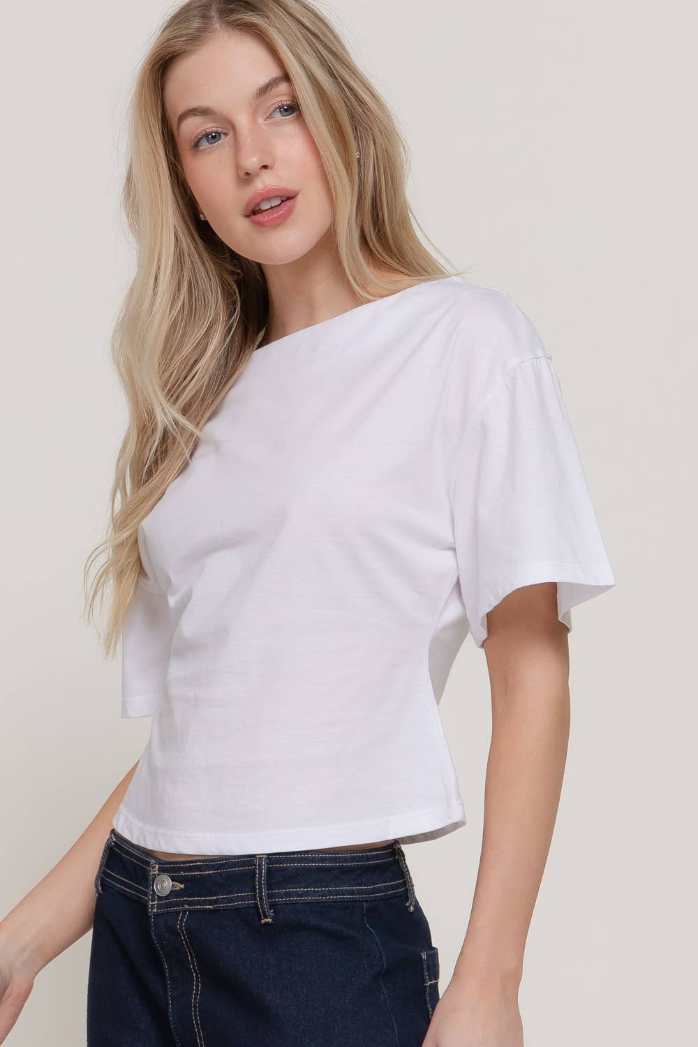 Boat Neck Cotton Top