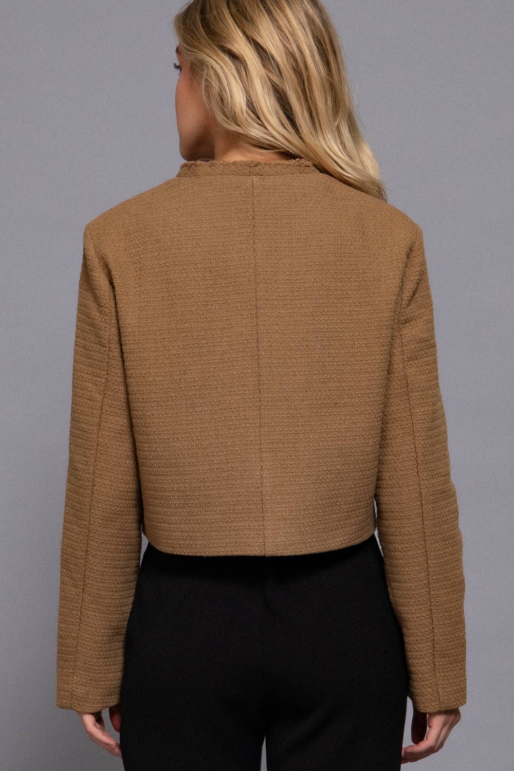 Button Down Tweed Jacket