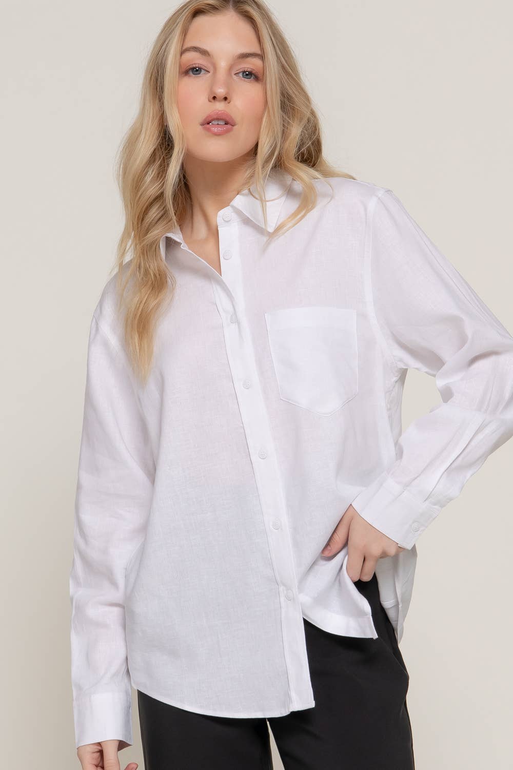 Long Sleeve Linen Shirt