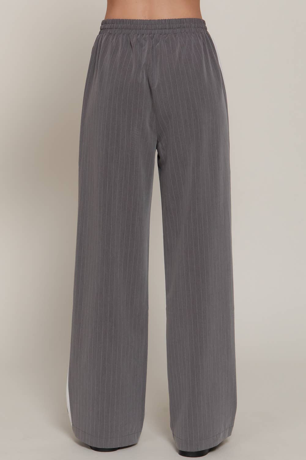 Side Stripe Detail Pinstripe Pants