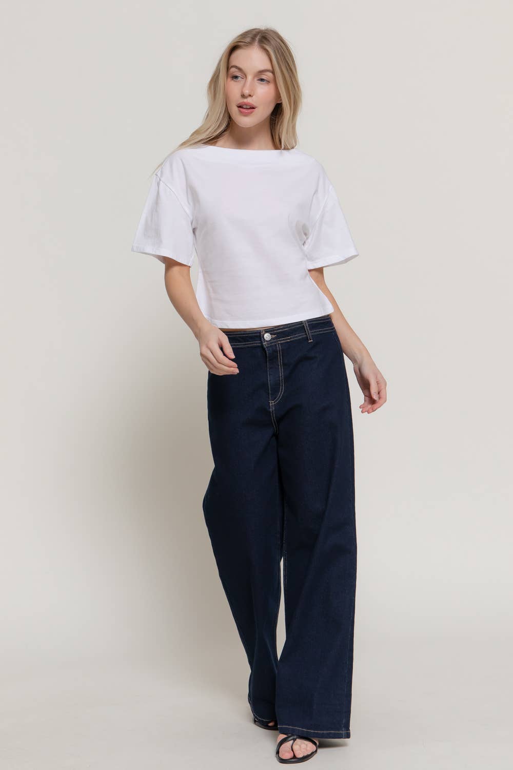 Boat Neck Cotton Top