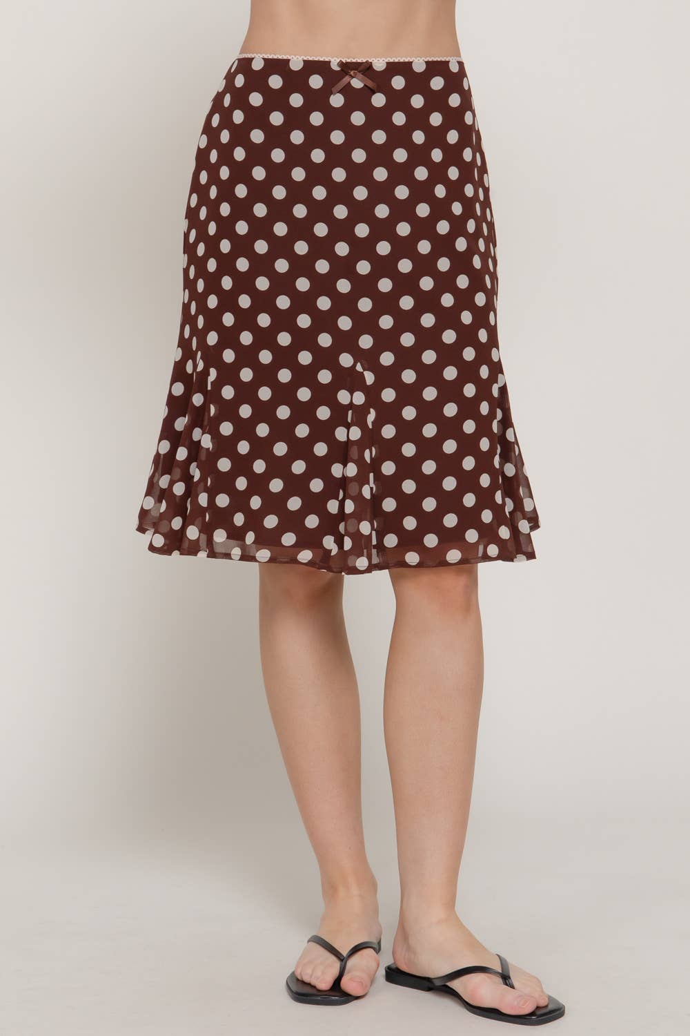 Polka Dot Chiffon Skirt