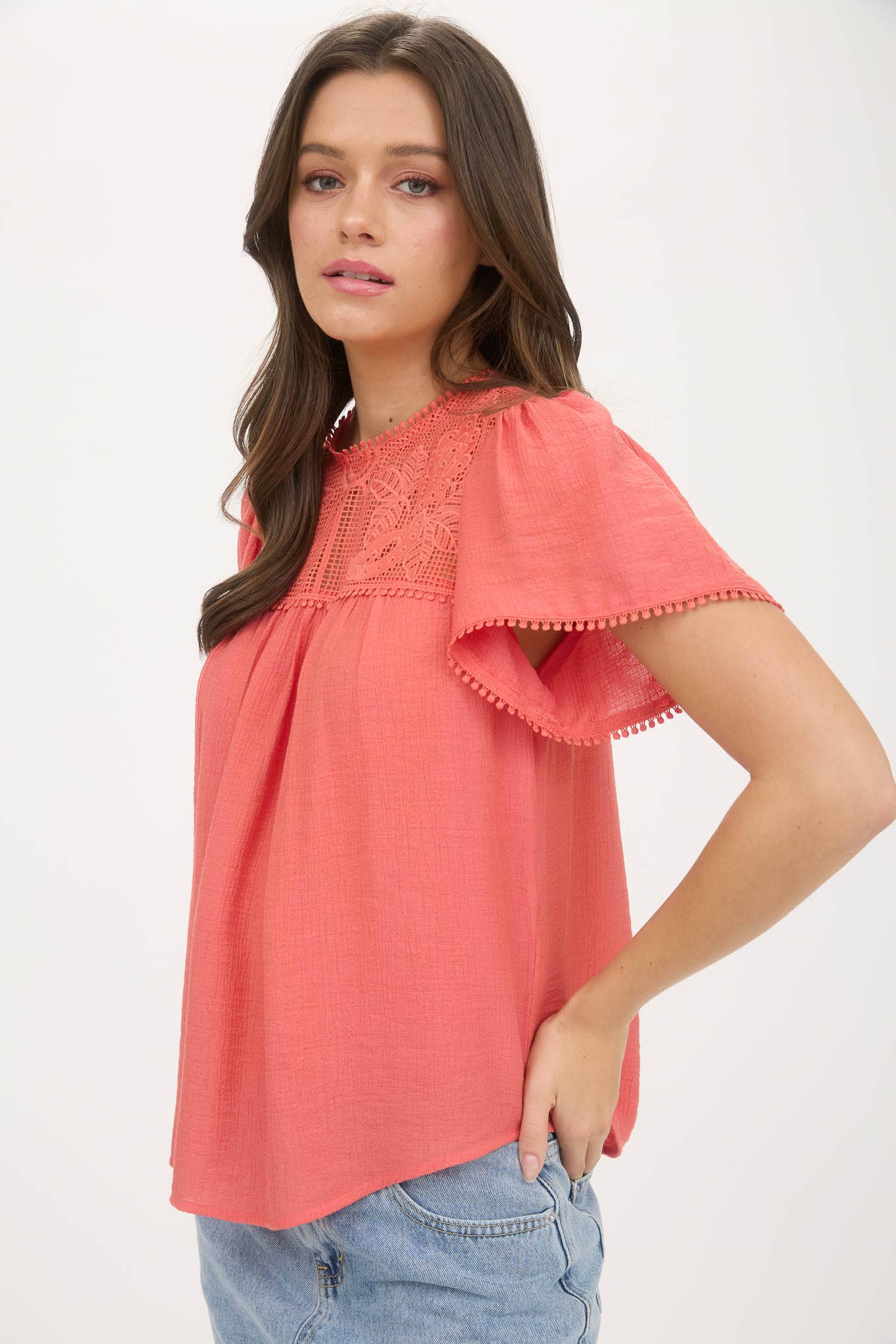 Sheer Lace Blouse