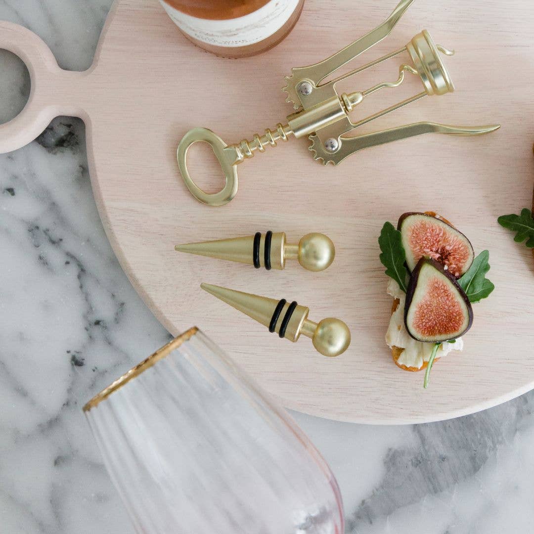 Gold Metal Wine Bottle Stopper