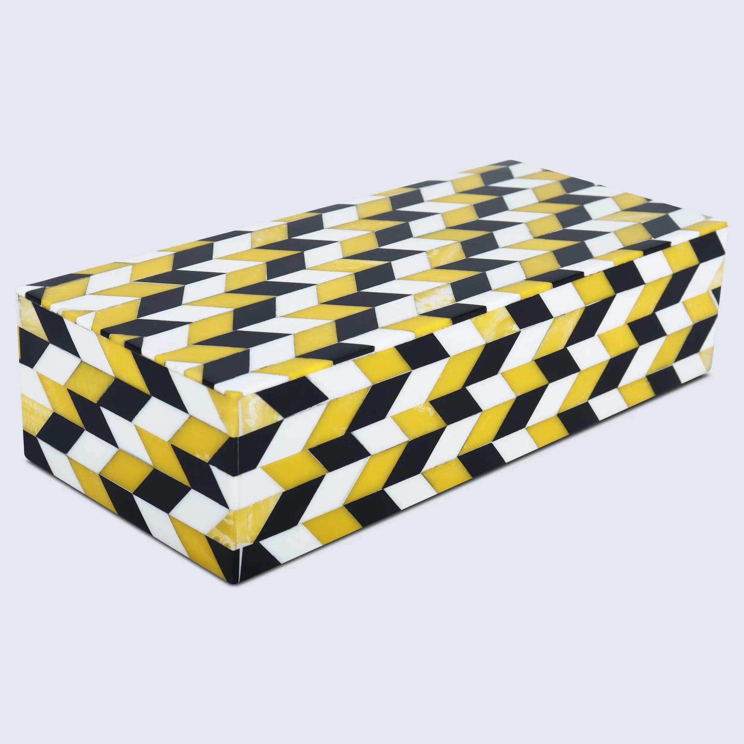 Yellow and Black Decorative Box