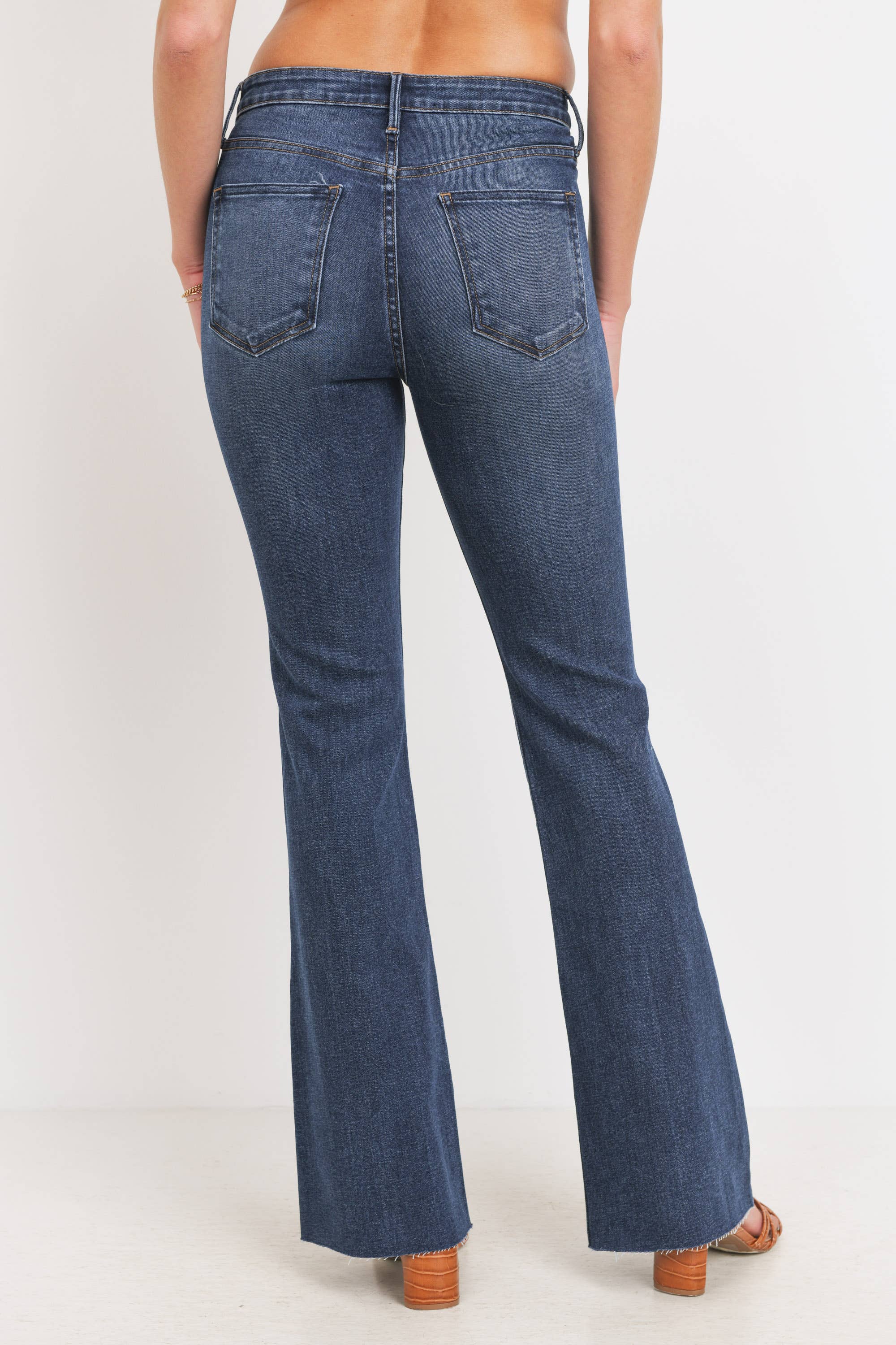 JBD High Rise Scissor Cut Flare Jeans
