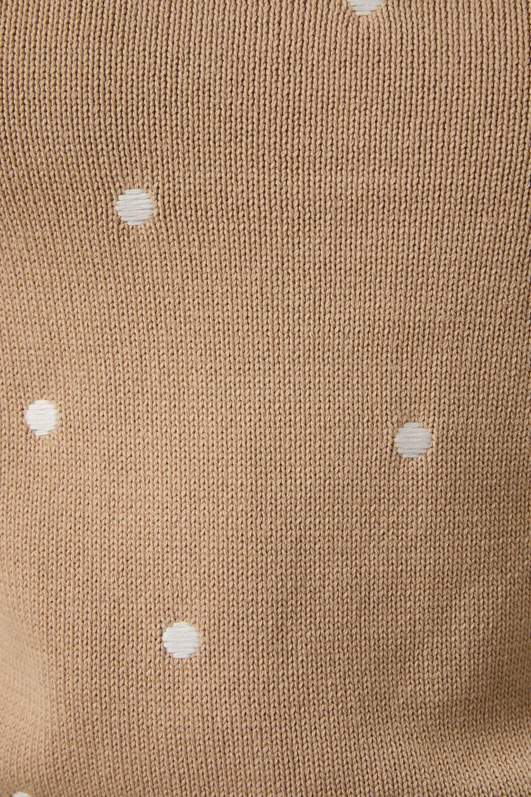 Puff Sleeve Polka Dot Sweater Top