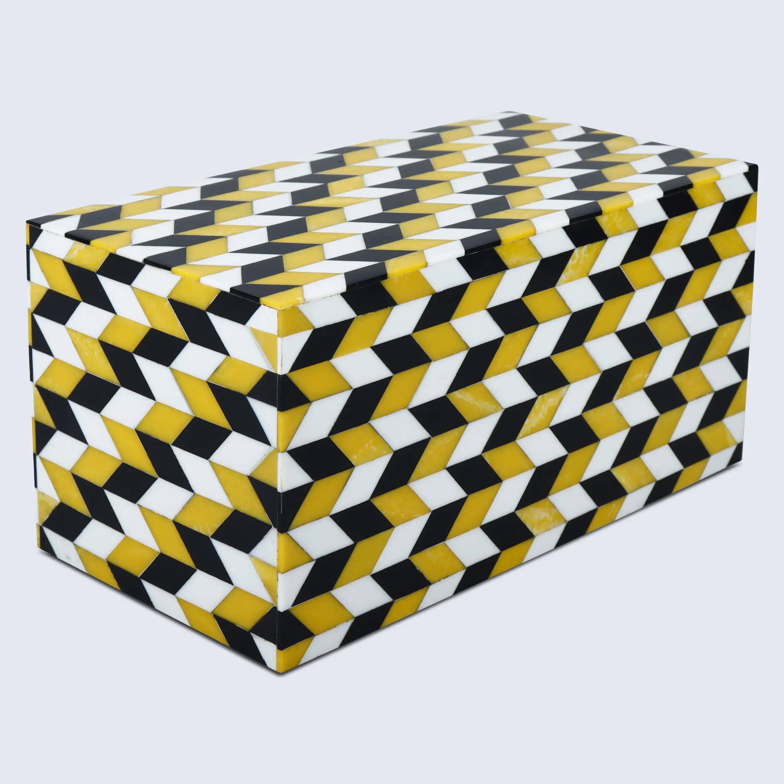 Yellow and Black Decorative Box