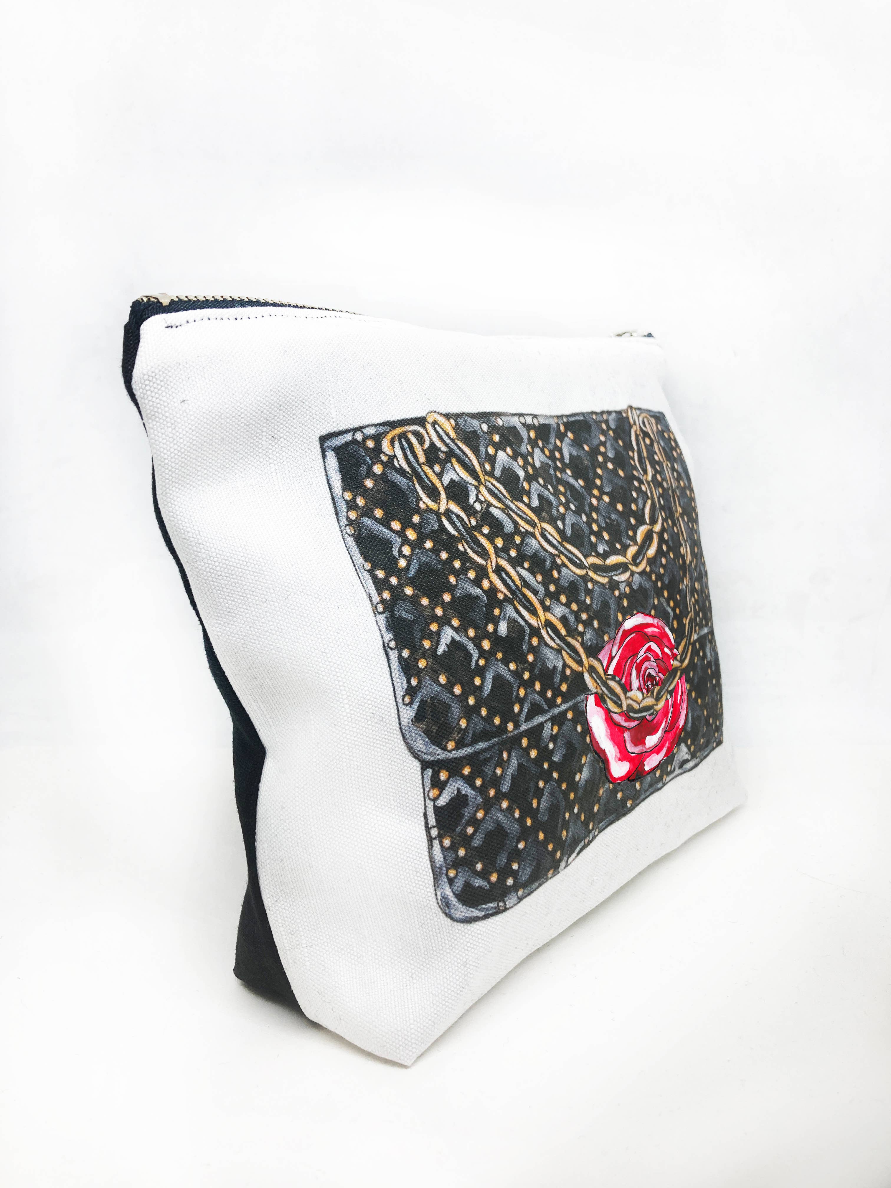 Quilted Handbag Cosmetic Bag