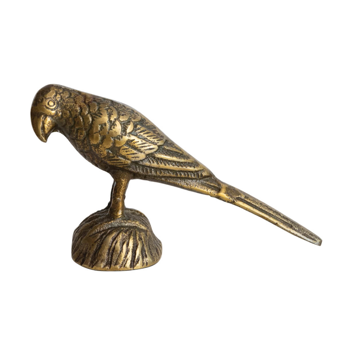 Antique Gold Bird Figurine front | MILK MONEY milkmoney.co | 	Home decor online, Modern home decor, Luxury home furnishings, Best home decor, Home accessories for sale, Living room furniture sets, Kitchen decor ideas, Wall art for home, Bathroom accessories, Vintage home decor, Minimalist home decor
