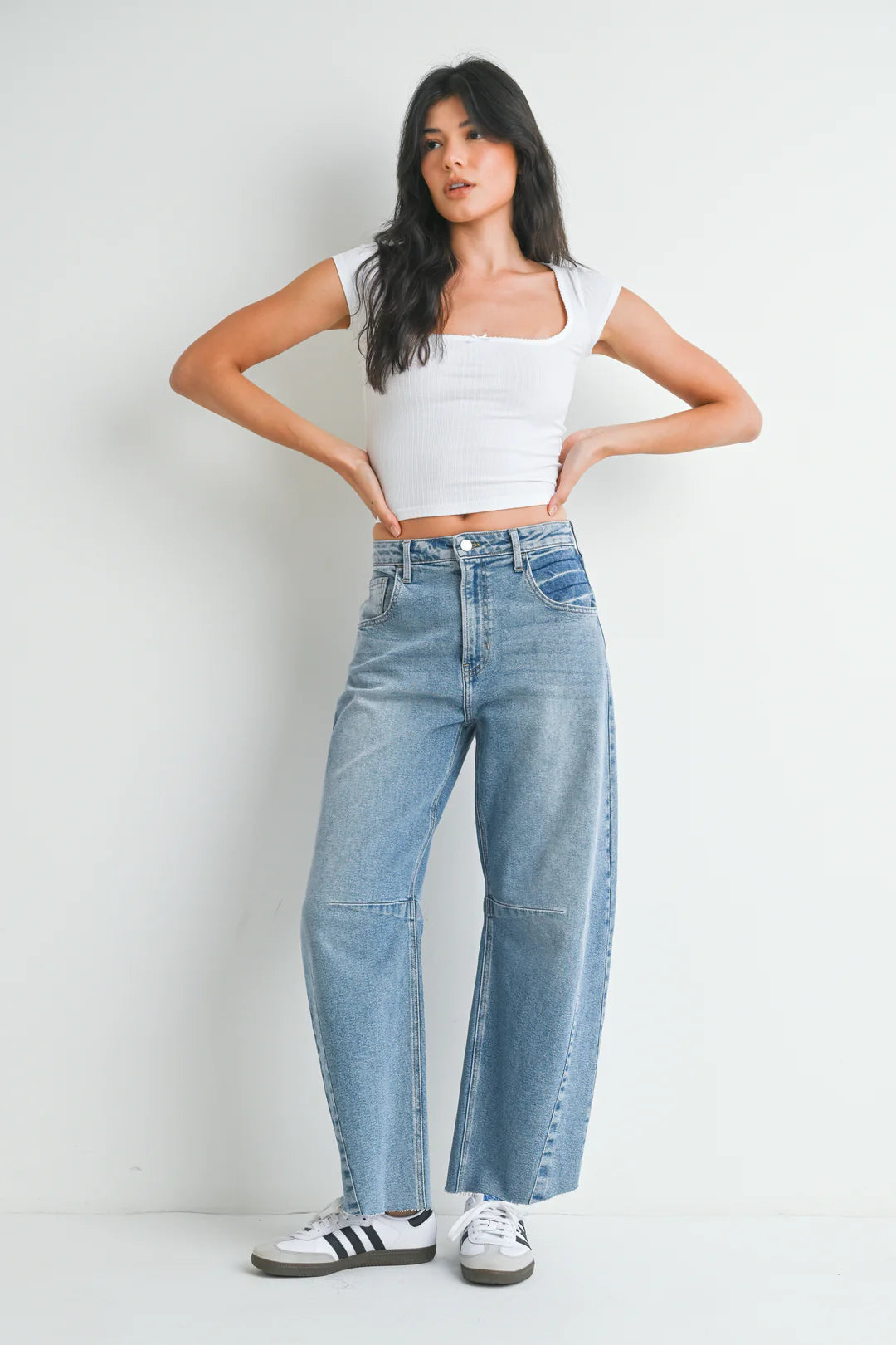 JBD Seamed Barrel Jean