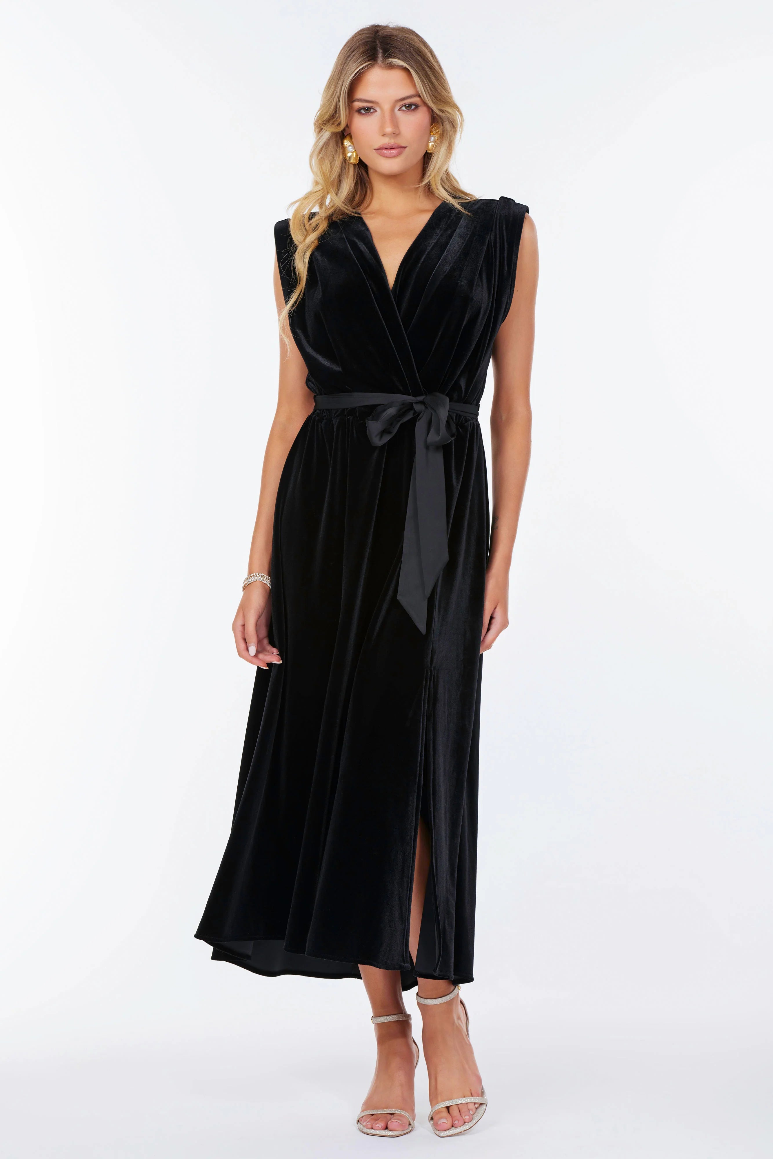 Luxe Velvet Aries Wrap Dress
