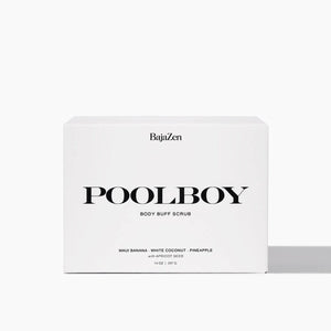 Baja Zen Poolboy Body Buff Scrub front | MILK MONEY milkmoney.co | natural skin care products. organic skin care. clean beauty products. organic skin care products. natural skincare. vegan skincare. organic skincare. organic beauty products. vegan cruelty free skincare. vegan skincare products