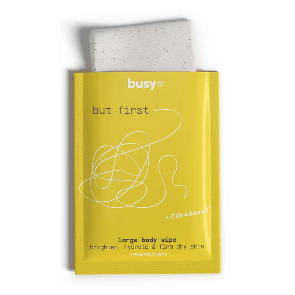 Busy Co Toning Body Cleansing Cloths front | MILK MONEY milkmoney.co | natural skin care products. organic skin care. clean beauty products. organic skin care products. natural skincare. vegan skincare. organic skincare. organic beauty products. vegan cruelty free skincare. vegan skincare products