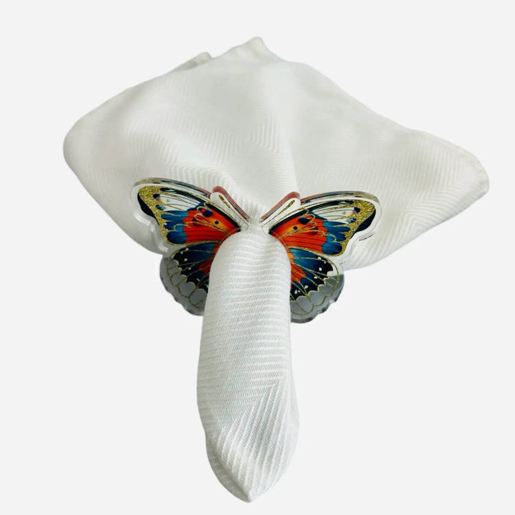 Butterfly Acrylic Napkin Ring  front | MILK MONEY milkmoney.co | 	Home decor online, Modern home decor, Luxury home furnishings, Best home decor, Home accessories for sale, Living room furniture sets, Kitchen decor ideas, Wall art for home, Bathroom accessories, Vintage home decor, Minimalist home decor