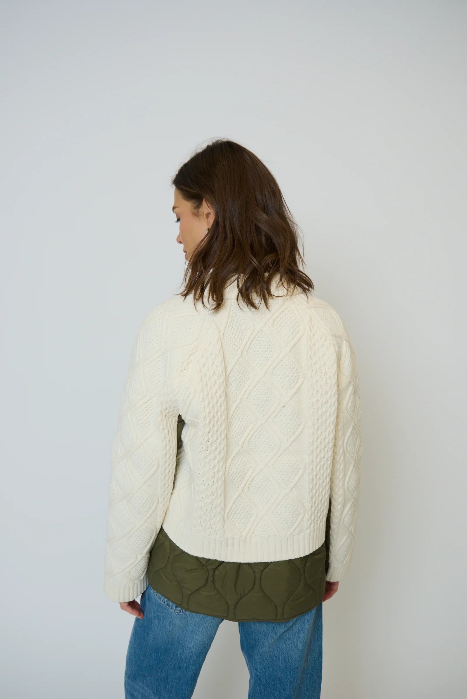 Central Park West Billie Cable and Quilted Coat