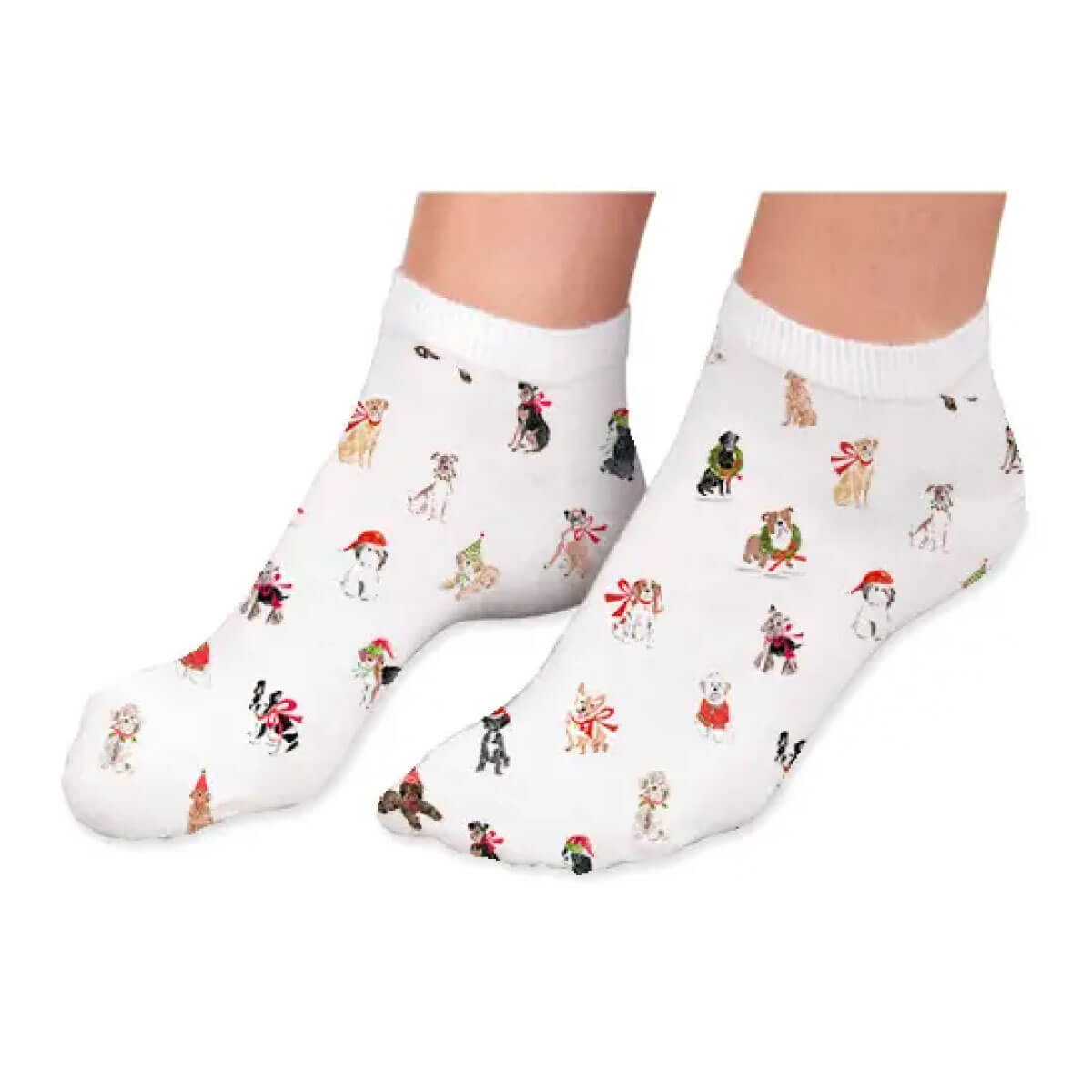 Christmas Dog Low Cut Socks