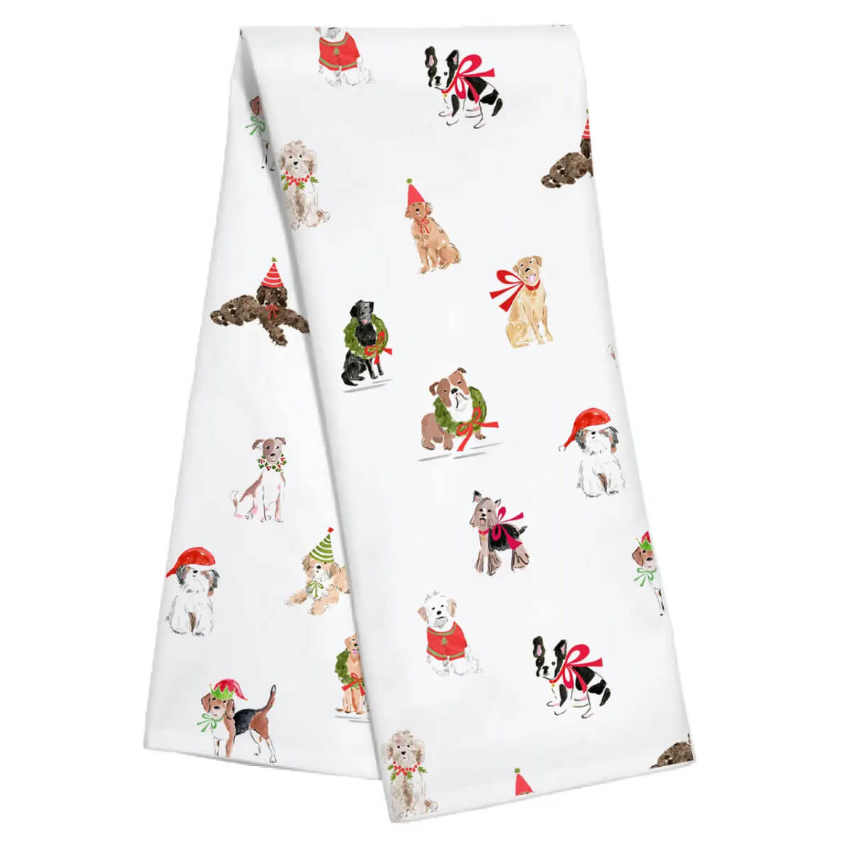 Christmas Dogs Kitchen Towel