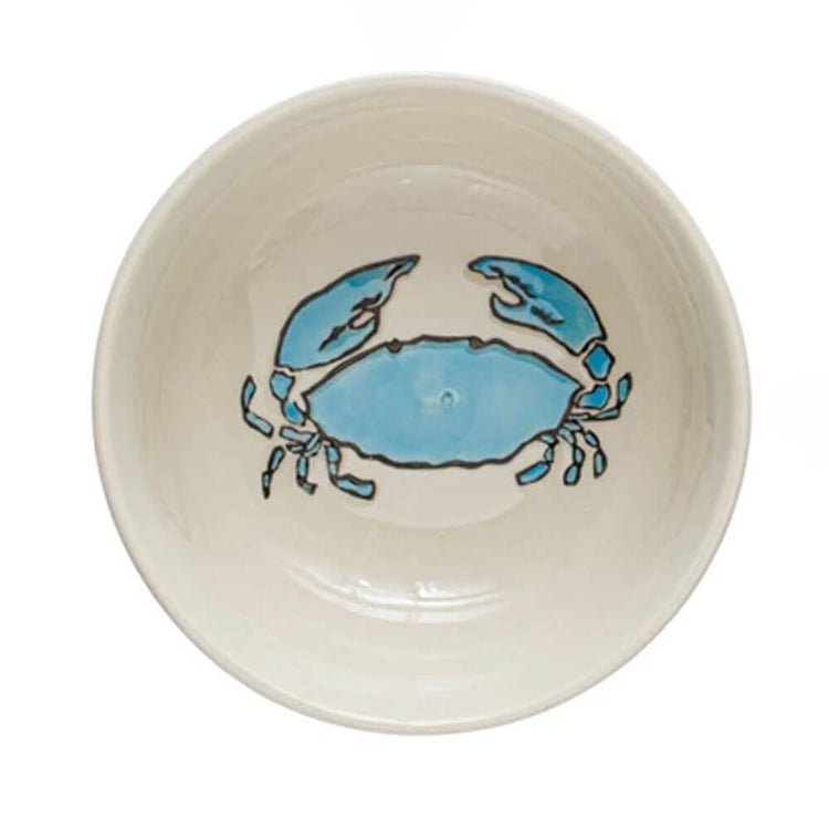 Sea Life Stoneware Mini Bowl top crab | MILK MONEY milkmoney.co | white elephant gift ideas, gift, mother's day gift ideas, white elephant gift, gift shops near me