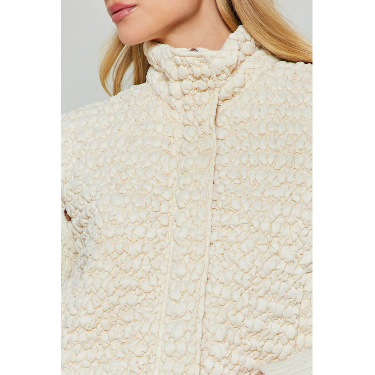 Cropped Quilting Vest ivory front | MILK MONEY milkmoney.co | cute clothes for women. womens online clothing. trendy online clothing stores. womens casual clothing online. trendy clothes online. trendy women's clothing online. ladies online clothing stores. trendy women's clothing stores. cute female clothes.