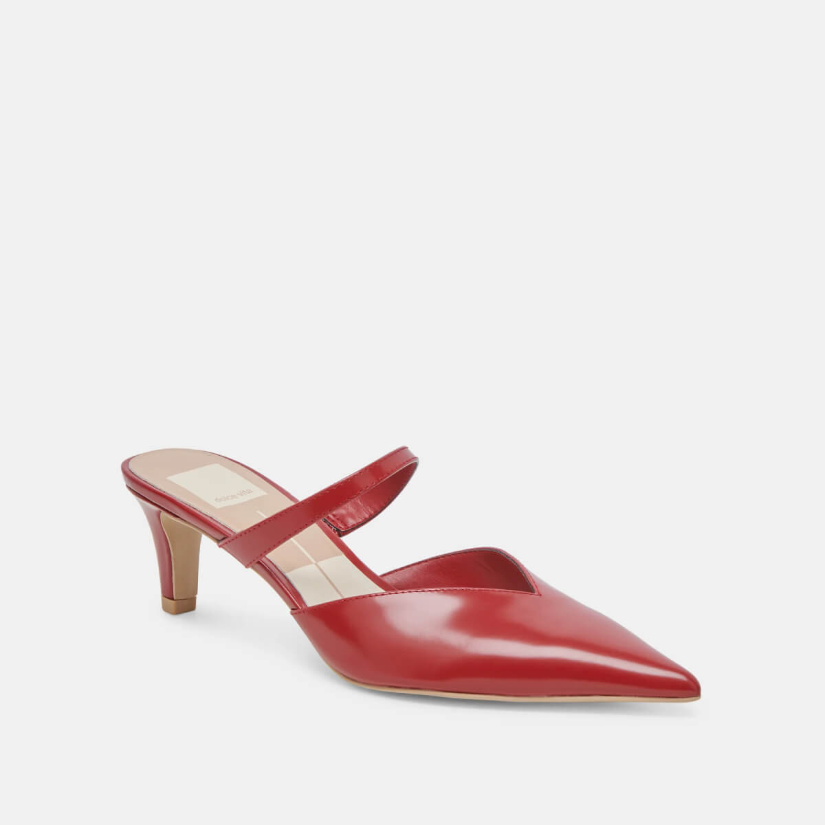 Dolce Vita Kanika Mid Heels red side | MILK MONEY milkmoney.co | cute shoes for women. ladies shoes. nice shoes for women. footwear for women. ladies shoes online. ladies footwear. womens shoes and boots. pretty shoes for women. beautiful shoes for women. 
