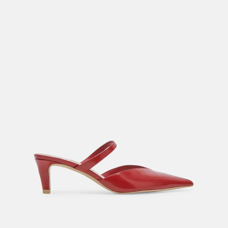 Dolce Vita Kanika Mid Heels red side | MILK MONEY milkmoney.co | cute shoes for women. ladies shoes. nice shoes for women. footwear for women. ladies shoes online. ladies footwear. womens shoes and boots. pretty shoes for women. beautiful shoes for women. 
