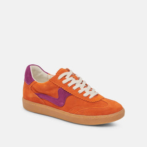 Dolce Vita Notice Sneakers orange side | MILK MONEY milkmoney.co | cute shoes for women. ladies shoes. nice shoes for women. footwear for women. ladies shoes online. ladies footwear. womens shoes and boots. pretty shoes for women. beautiful shoes for women. 
