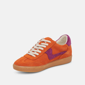 Dolce Vita Notice Sneakers orange side | MILK MONEY milkmoney.co | cute shoes for women. ladies shoes. nice shoes for women. footwear for women. ladies shoes online. ladies footwear. womens shoes and boots. pretty shoes for women. beautiful shoes for women. 
