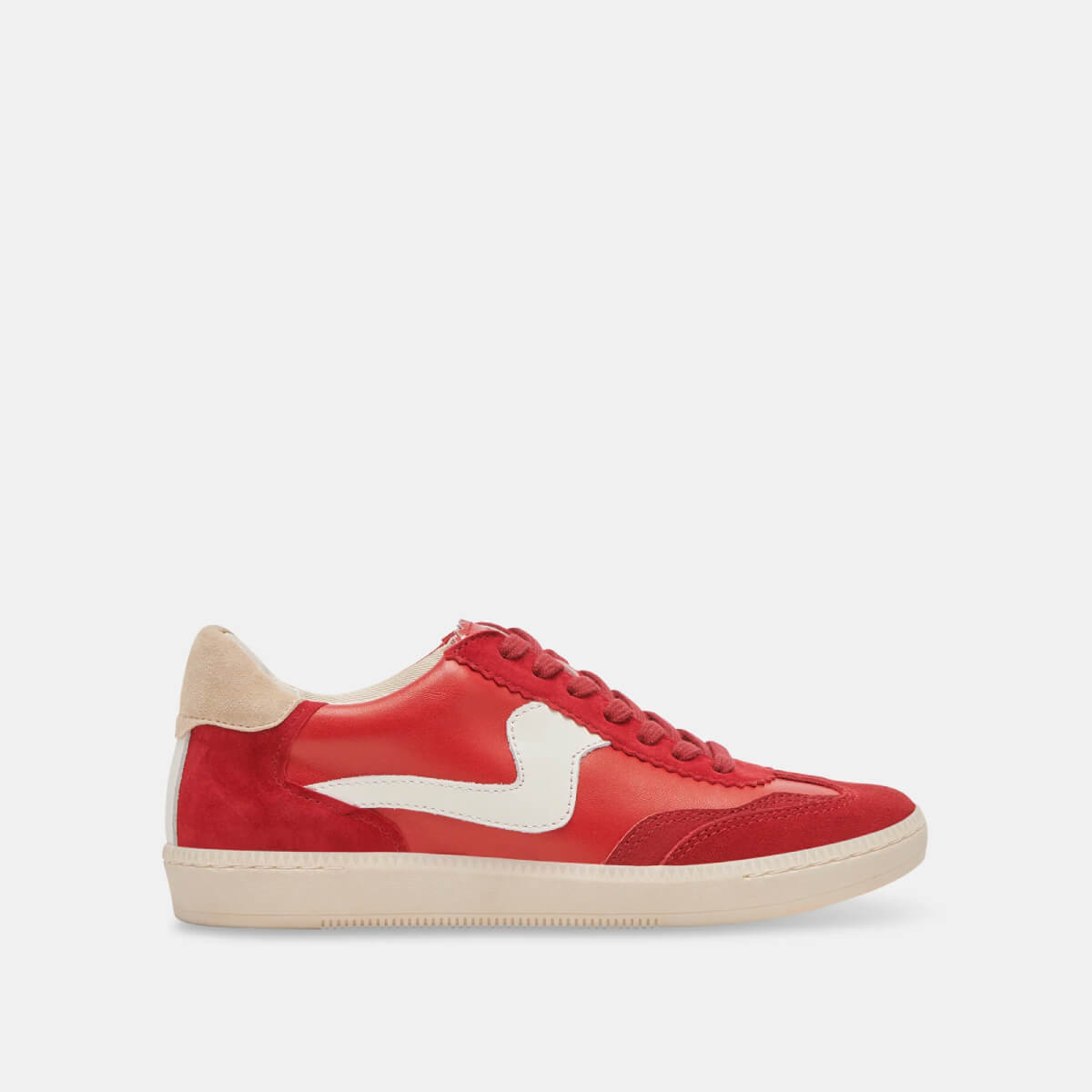 Dolce Vita Notice Sneakers red side | MILK MONEY milkmoney.co | cute shoes for women. ladies shoes. nice shoes for women. footwear for women. ladies shoes online. ladies footwear. womens shoes and boots. pretty shoes for women. beautiful shoes for women. 
