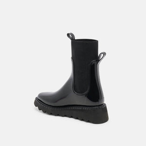 Dolce Vita Tropic H2O Boots black patent side | MILK MONEY milkmoney.co | cute shoes for women. ladies shoes. nice shoes for women. ladies shoes online. ladies footwear. womens shoes and boots. pretty shoes for women. beautiful shoes for women.
