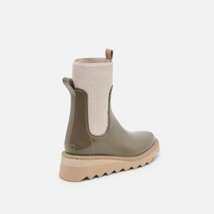 Dolce Vita Tropic H2O Boots moss patent back | MILK MONEY milkmoney.co | cute shoes for women. ladies shoes. nice shoes for women. ladies shoes online. ladies footwear. womens shoes and boots. pretty shoes for women. beautiful shoes for women.
