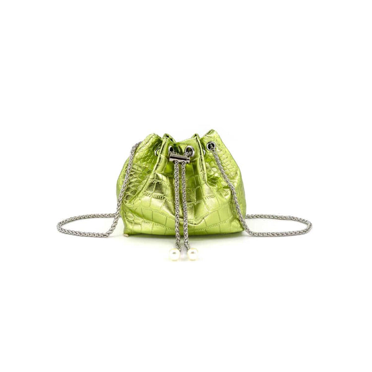 Zara Accessories Mini Basket Bag With Detachable Faux Fur. Has a strap.  Lovely Basket purse.