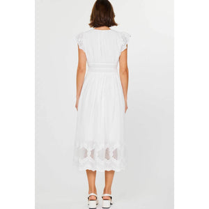 Embroidered Lace Midi Dress white | MILK MONEY milkmoney.co | cute clothes for women. womens online clothing. trendy online clothing stores. womens casual clothing online. trendy clothes online. trendy women's clothing online. ladies online clothing stores. trendy women's clothing stores. cute female clothes.
