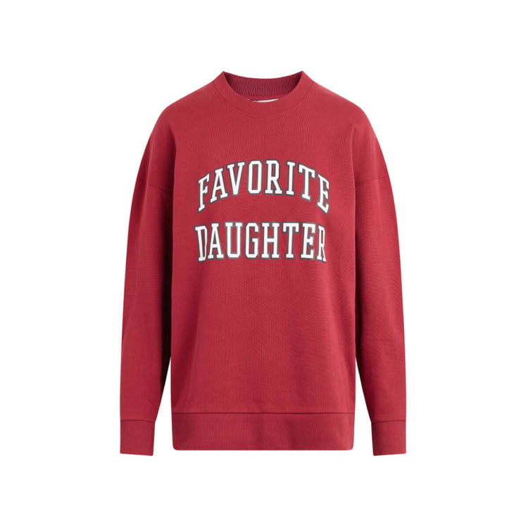 Favorite Daughter Collegiate Sweatshirt  red front | MILK MONEY milkmoney.co | cute clothes for women. womens online clothing. trendy online clothing stores. womens casual clothing online. trendy clothes online. trendy women's clothing online. ladies online clothing stores. trendy women's clothing stores. cute female clothes.
