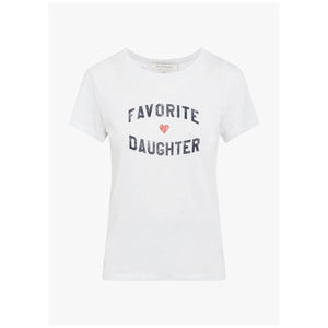 Favorite Daughter Tee  white front | MILK MONEY milkmoney.co | cute clothes for women. womens online clothing. trendy online clothing stores. womens casual clothing online. trendy clothes online. trendy women's clothing online. ladies online clothing stores. trendy women's clothing stores. cute female clothes.