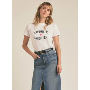 Favorite Daughter Tee  white front | MILK MONEY milkmoney.co | cute clothes for women. womens online clothing. trendy online clothing stores. womens casual clothing online. trendy clothes online. trendy women's clothing online. ladies online clothing stores. trendy women's clothing stores. cute female clothes.
