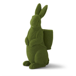 Flocked Mossy Easter Bunny  green front | MILK MONEY milkmoney.co | 	Home decor online, Modern home decor, Luxury home furnishings, Best home decor, Home accessories for sale, Living room furniture sets, Kitchen decor ideas, Wall art for home, Bathroom accessories, Vintage home decor, Minimalist home decor
